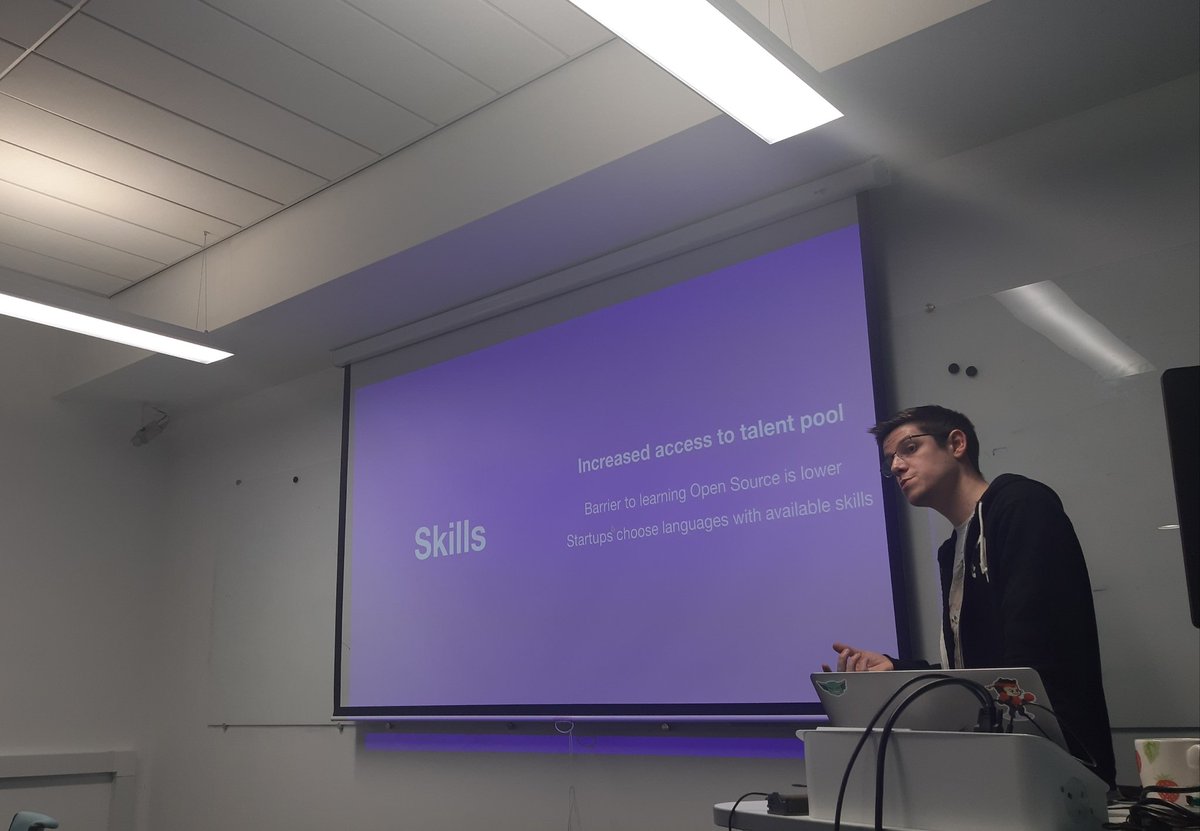NinsoRIG's tweet photo. What are the advantages of open source? Matt Wells @github on the benefits of open source including learning open source languages! https://t.co/6jDyZxZecs