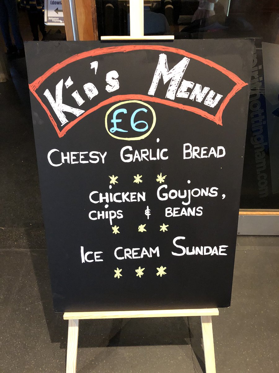 There’s no age guidance with these yummy menu options  <a href="/NottinghamPBK/">Playhouse Bar & Kitchen</a> for #Familyfest <a href="/NottmPlayhouse/">Nottingham Playhouse</a>