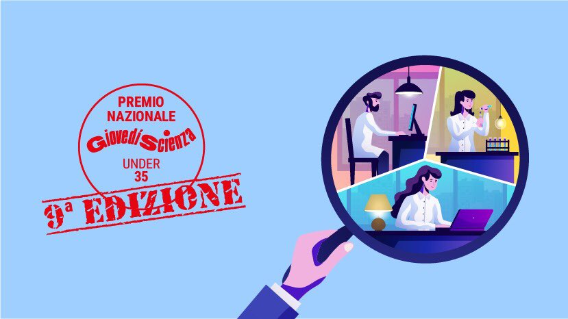 👩‍🔬👨‍🔬C'è tempo fino al 28 febbraio per iscriversi al bando del Premio Nazionale GiovedìScienza rivolto alle ricercatrici e ai ricercatori Under 35!

Qui tutte le info, il bando e il regolamento👇
giovediscienza.it/it/premio-giov…

#premionazionalegiovedìscienza #giovediscienza #ricerca