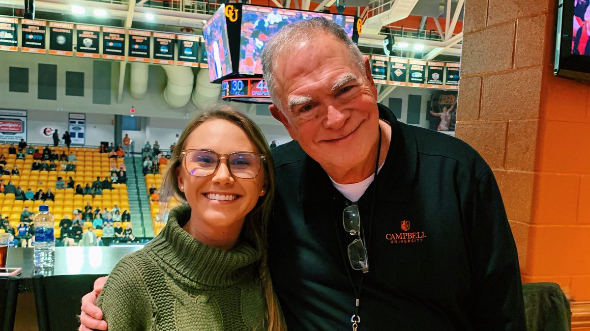 Ambassadors had a great time at the basketball game last week with the <a href="/CampbellAlumni/">Campbell Alumni</a> board of directors. Lauren and Woody, members of our Alumni Mentor Program, got a chance to catch up and cheer on the Fighting Camels!