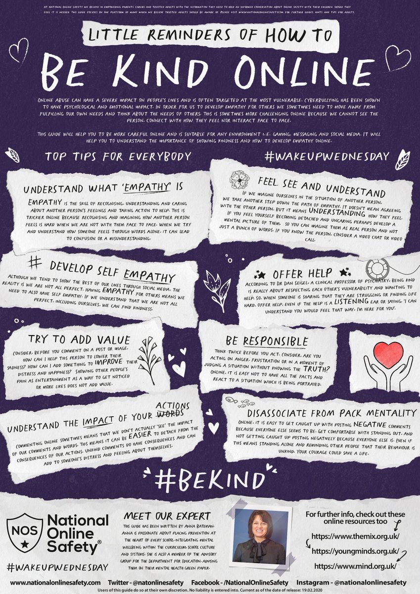As our New York family we are always talking about our core values of empathy, respect and responsibility with our children. Why not carry on the conversation at home with your child #beaNewYorker #bekind  @natonlinesafety