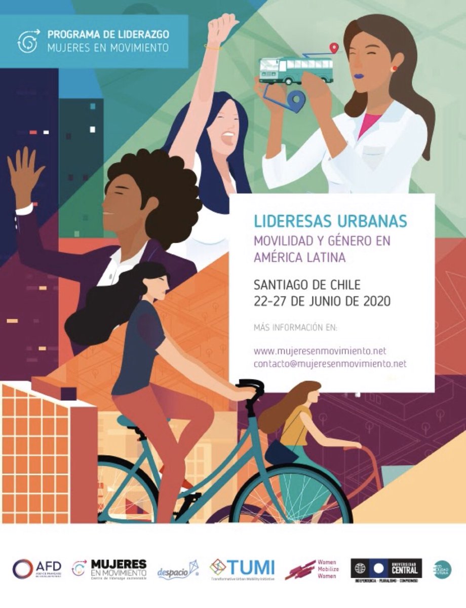 womeninmotion_'s tweet photo. We celebrate @TUMInitiative and @giz_gmbh #WomenMobilize becoming strategic allies of our program for urban leaders “Mobility and gender in Latin America” Don’t miss out on this opportunity! Applications open until the 13th on march. https://t.co/gVQwNebovX