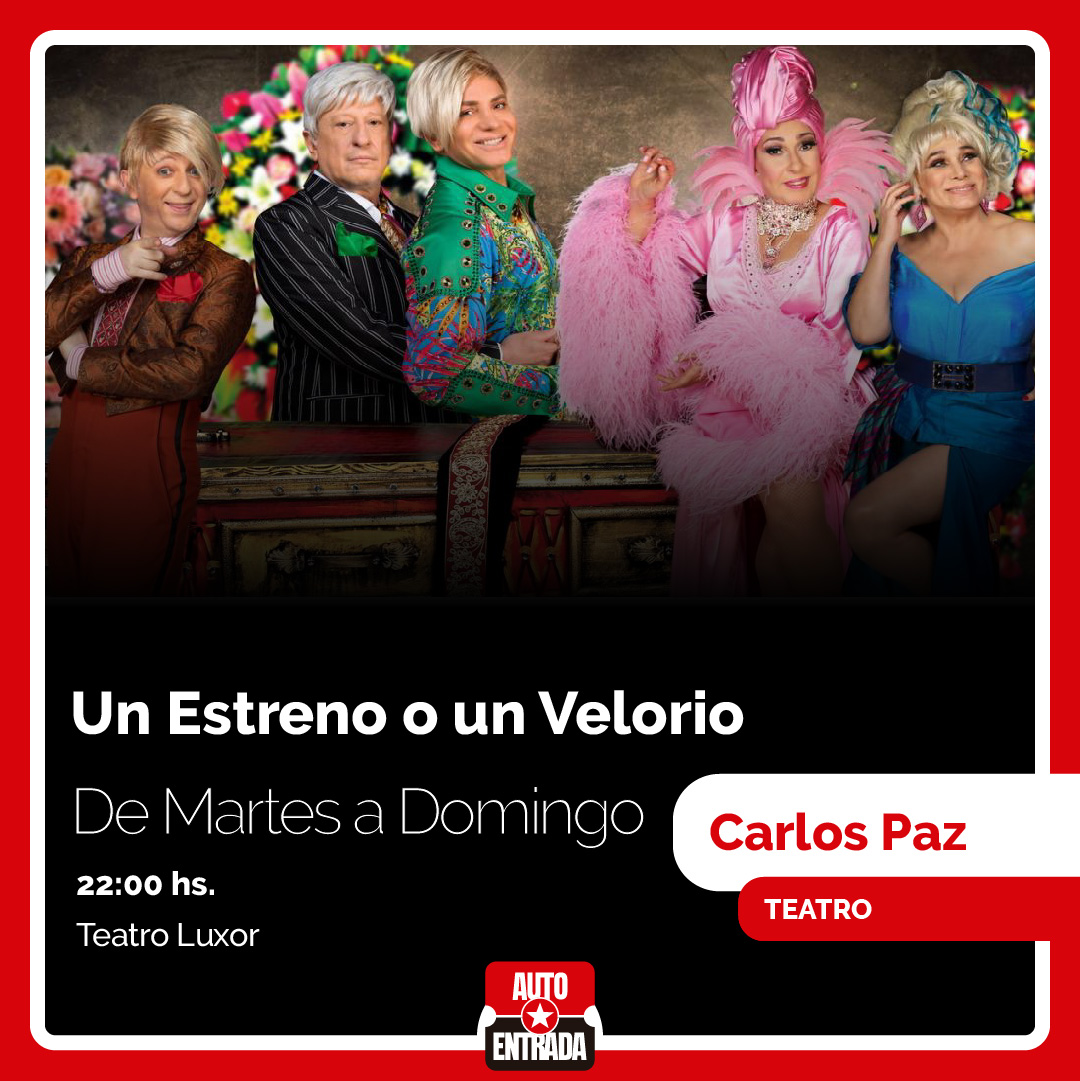 Una comedia dentro del mundo Flavio Mendoza. El elenco compuesto por excelsos actores de teatro y cine, ganadores de premios internacionales.
.
📍Teatro Luxor
.
🎫 Información en: portal.autoentrada.com