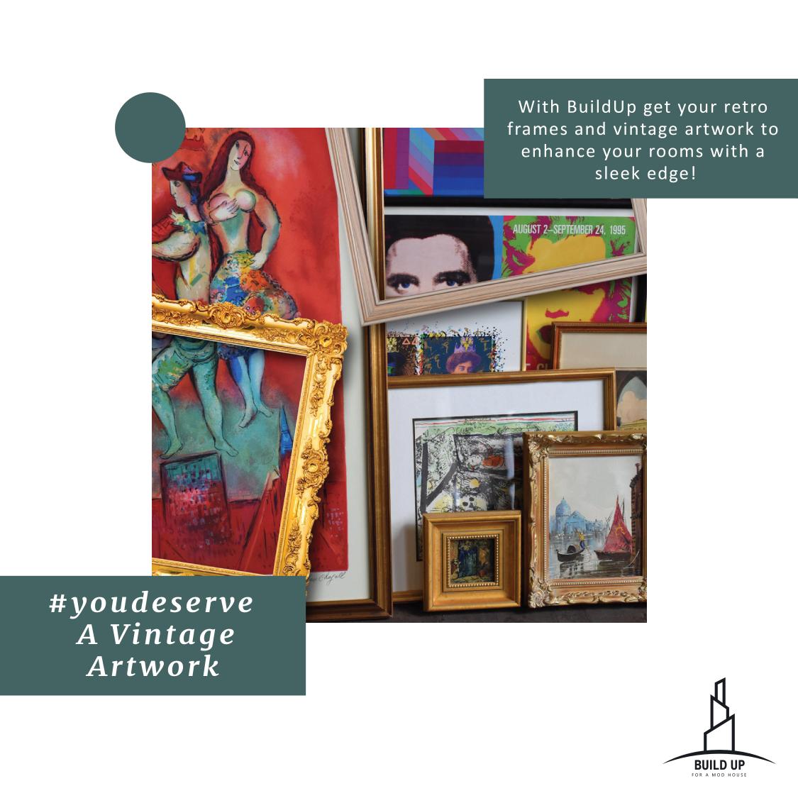 we_buildup's tweet photo. Nothing overpowers a classic Vintage look. Get your elegant vintage artworks with Build Up and make your home look aesthetic!
Mail us at hello@buildup.in to start your makeover now! 
#moderndesigns #modhouse #interiordesign #freshlooks #buildup #vintage #vintageart #vintagestyle https://t.co/aiJXqR1SaQ
