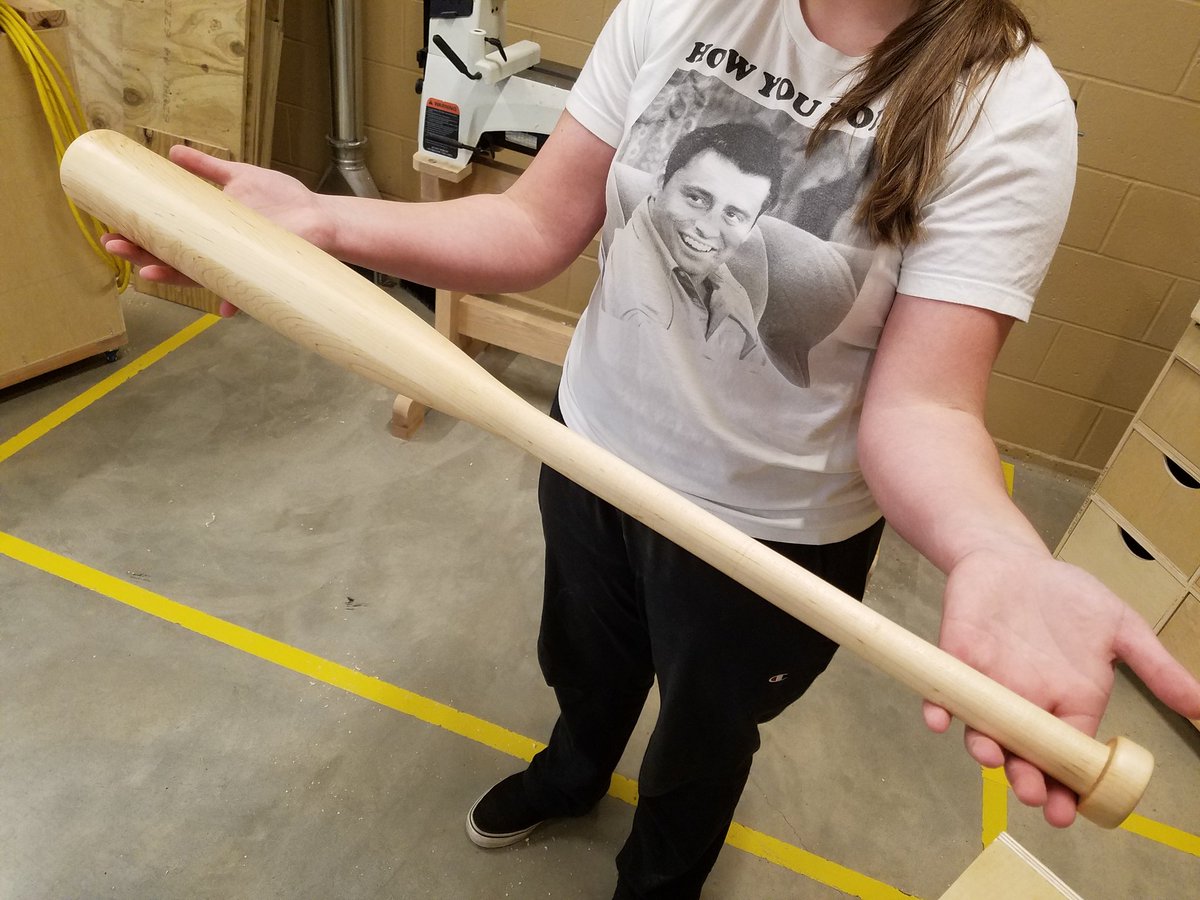 R7_Shop's tweet photo. Just in time for baseball season! Cami made this bat for her little cousin. I'm sure he's going to be thrilled!

@jeffprin1 https://t.co/33gt8KyabY