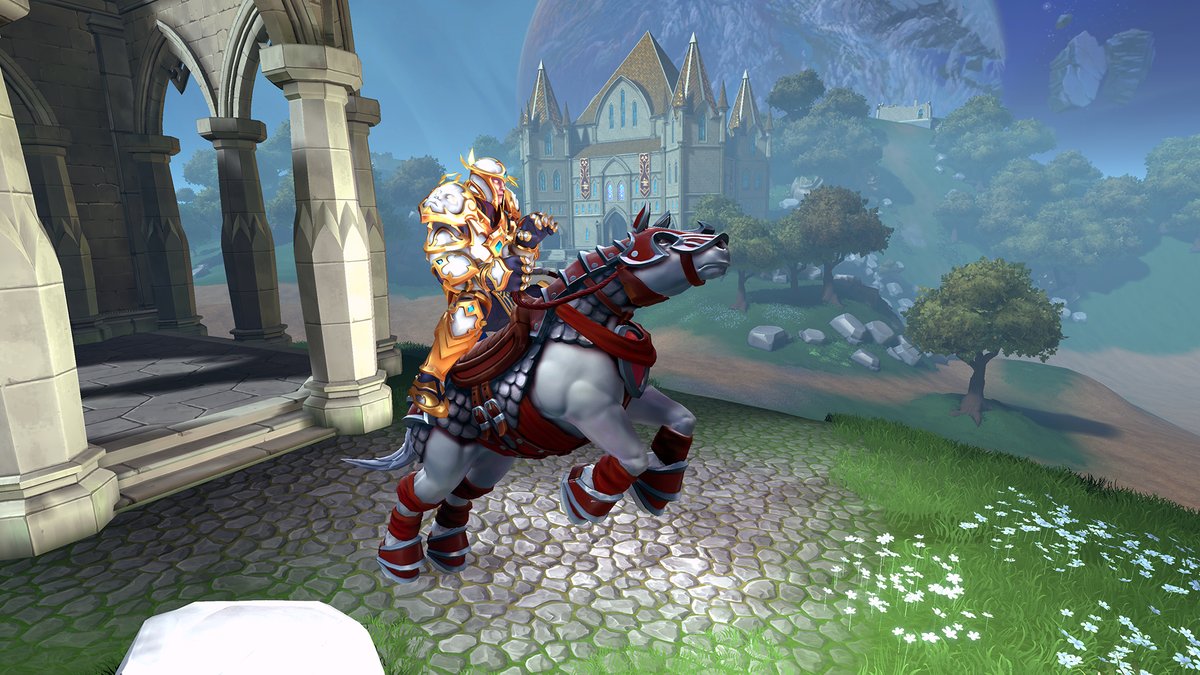 Realm Royale The Rotations Keep On Going In Realm Royale Our Newest Rotating Item In The Store This Week Is Our Scarlet Charger Mount We Dare Not Say Neigh To