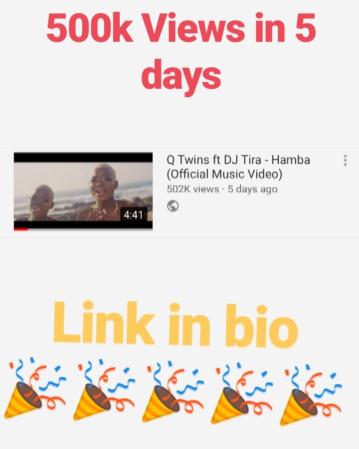 DJTira's tweet photo. #HambaMusicVideo
500k Views in 5 days 💥💥💥💥💥💥💥💥💥💥💥💥💥💥💥💥💥

https://t.co/4ZQeLftsON

@qwabe_twins_ @AfroTainmentSA https://t.co/1GMgLu1s3F