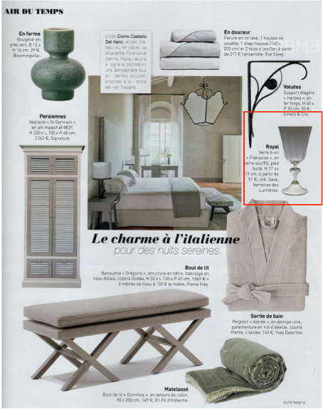 VerreriesdesL's tweet photo. Verreries des Lumières est dans le magazine Art et Décoration de janvier
https://t.co/H0woW7JEmt https://t.co/qbUOlI32Fh