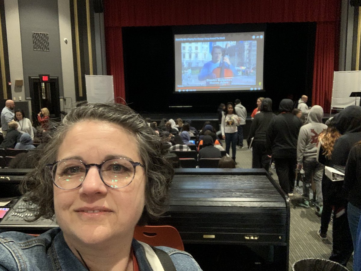 <a href="/GBWashingtonMS/">GB Washington Middle</a> getting ready to talk with 7th graders! Want to learn what they #standfor #principalsinaction #BlessedAndGrateful