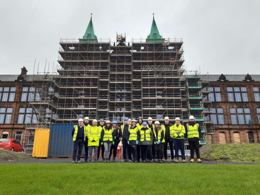 VeitchiValue's tweet photo. Today Veitchi graduates had a chance to visit the Cala Homes site in Jordan hill. 
Huge thanks to Cala Homes and Stuart McGarry, Site Manager at Jordan hill for supporting our graduate initiative and giving us a tour round the site. #veitchivalue #veitchigraduates https://t.co/BNmZx9dNe7
