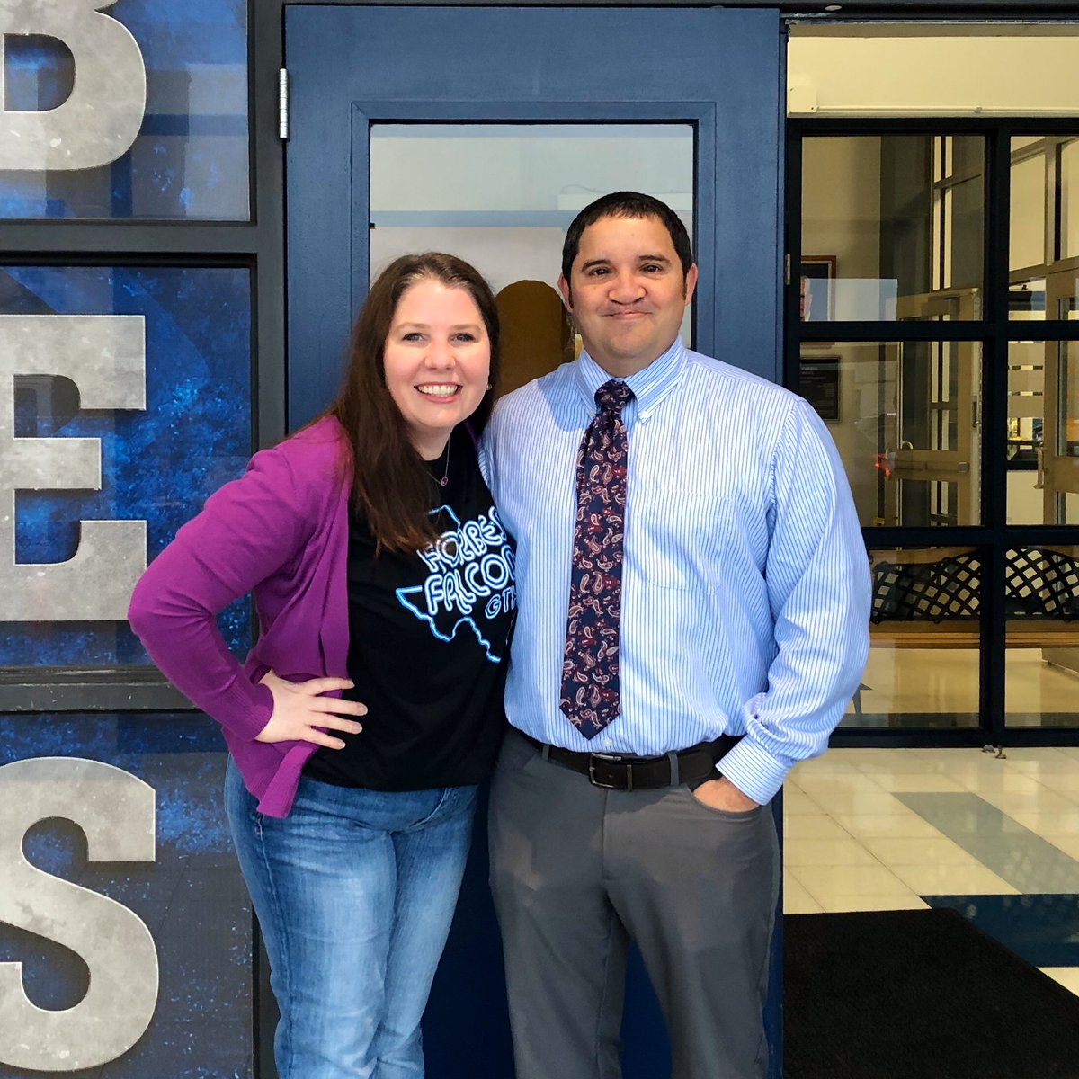 Congratulations to our faculty and staff of the month for February: Tony Rodriguez, custodial staff &amp; Yvonne Smith, 6th grade social studies teacher. Great job!