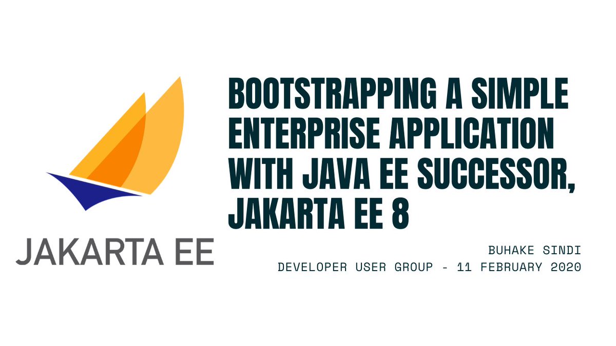 EliteGentleman's tweet photo. Here is my talk (YouTube) on Bootstrapping a simple Enterprise Java Application using Jakarta EE 8:
https://t.co/PDv2Pqa7wP
#Java #JavaEE #JakartaEE #OpenLiberty #EclipseMicroprofile #PayaraMicro https://t.co/YcR7EhJi8T