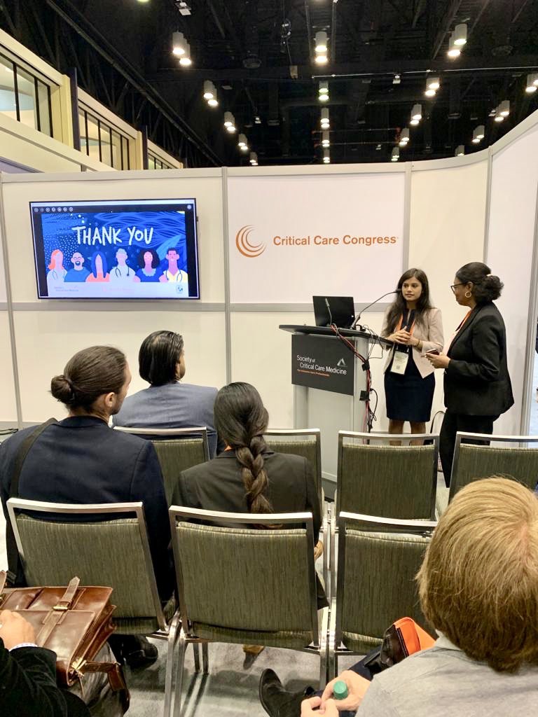 nirmala_km's tweet photo. Humbled to be a presenter for our Critical Care Research team at SCCM 2020 #CCC49. Together we are stronger. Excited to see the next steps to our work to #endcancer @SCCM @MDAndersonNews @KPMD85 @JosephNates @Dr_RajaReddy @ONCCCRNET @CarinHagberg #DACCPM https://t.co/9mh2MRKD9F