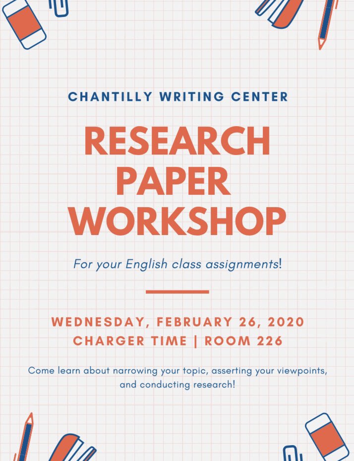 See you at our English Research Paper Workshop on February 26th!