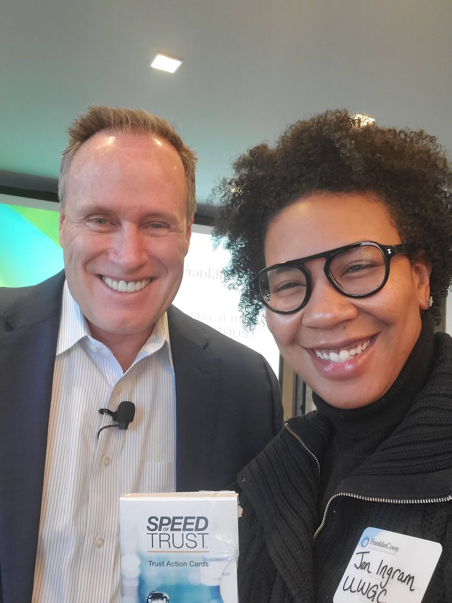 Great morning with <a href="/StephenMRCovey/">Stephen M. R. Covey</a> learning about #thespeedoftrust as a foundation for inclusive cultures!