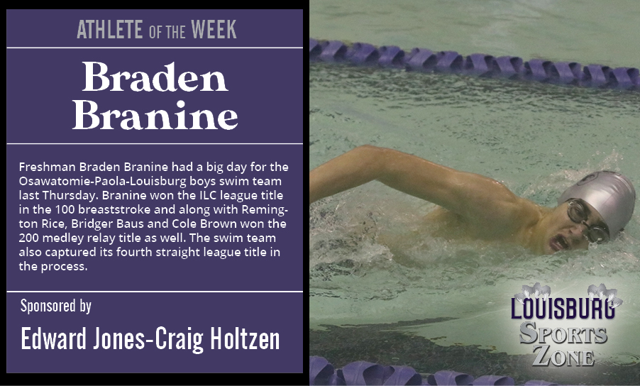 Here is the newest Louisburg Sports Zone Athlete of the Week - freshman Braden Branine. Congrats Braden! louisburgsportszone.com/2020/02/week-8…