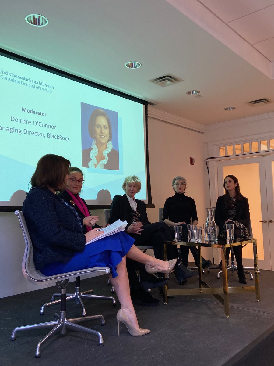 maddenciaran1's tweet photo. Thank you Deirdre O’Connor for again expertly moderating our Women in Finance discussion this morning in @irelandinny as part of our slightly belated celebration of #brigidsday Thanks to all panelists and participants &amp; our partners @digitalirish @100womenfinance and @ei_theusa https://t.co/Ufesqb6VsJ