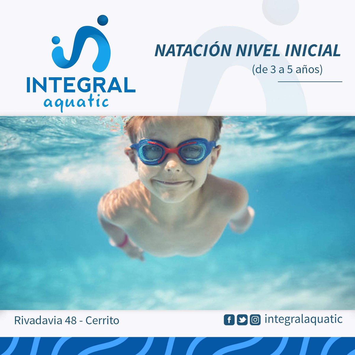 IntegralAquatic's tweet photo. Escuela de Natación: se encuentran abiertas las inscripciones     
Comienzo de las actividades: 2 de marzo
• Natación Nivel Inicial (3 a 5 años)
• Natación Nivel Escolar (6 a 12 años)
• Natación Juvenil  (13 a 18 años)

Por más información:
📞 3434380763 / 4890632 https://t.co/HdSoPfreRR