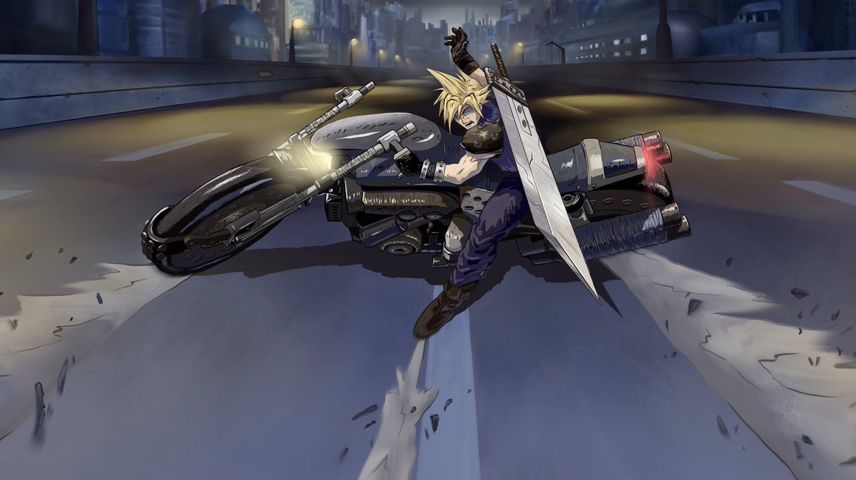 FF7 クラウドFINAL FANTASY VII AKIRA Tシャツ