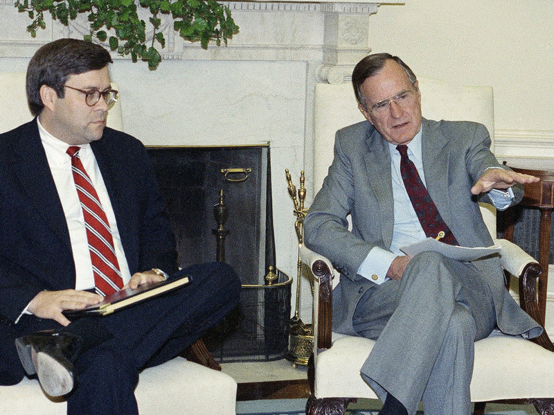 If the past gives us an indication of how Barr is acting under Trump, things will get a lot worse. As Barr's loyalty to Trump could prove to be his undoing, Barr was equally loyal to George H.W. Bush during his presidency (1988-1992). 4/Photo: Marcy Nighswander/AP