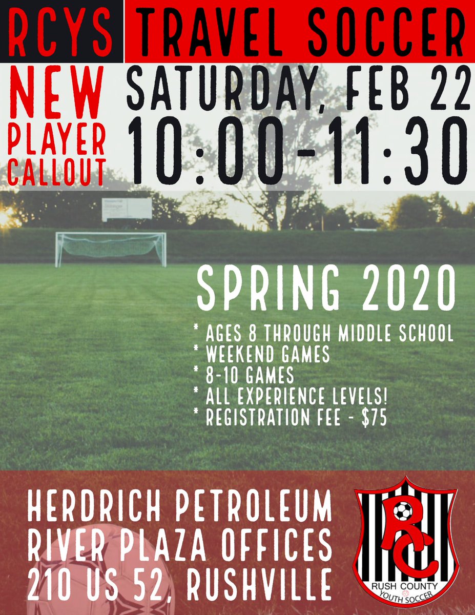 RushvilleFutsal's tweet photo. ⚽️Rush County Youth soccer players needed! Join us Saturday for registrations! https://t.co/qHkhIRWbqj