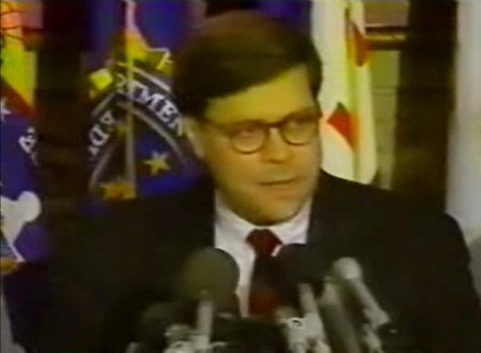 But there’s one scandal that has been overlooked: the Pan Am 103 bombing.And the evidence is pointing to crimes more egregious than just a cover-up. 11/[That screenshot is of Barr, announcing indictments for the Pan Am 103 bombing.]