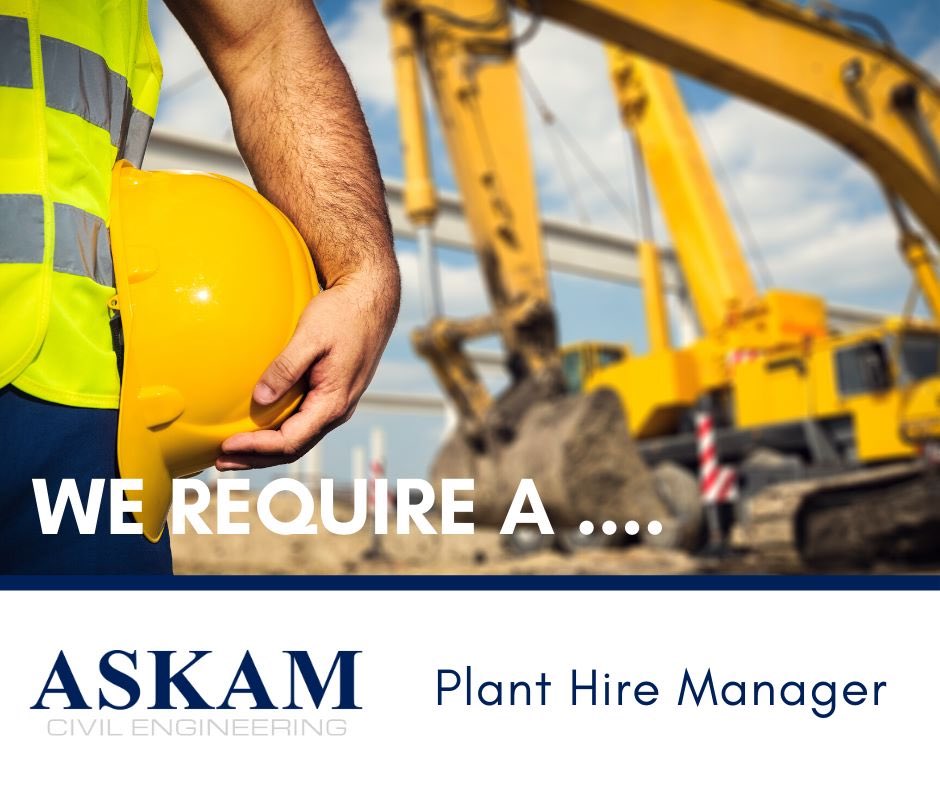 AskamCivil's tweet photo. JOB VACANCY

Job Title: Plant Hire Manager

Hours: Full Time/Permanent 
Location: Oakenclough

For more information &amp; to apply please visit our website by clicking the link below: 

https://t.co/nSHXAL5xAU

#civilengineering #constructionjobs https://t.co/moxL19sd8f