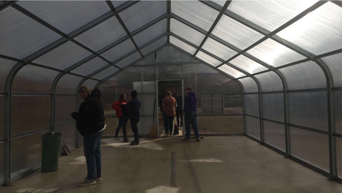 grf_ffa's tweet image. Getting the inside of the greenhouse cleaned.