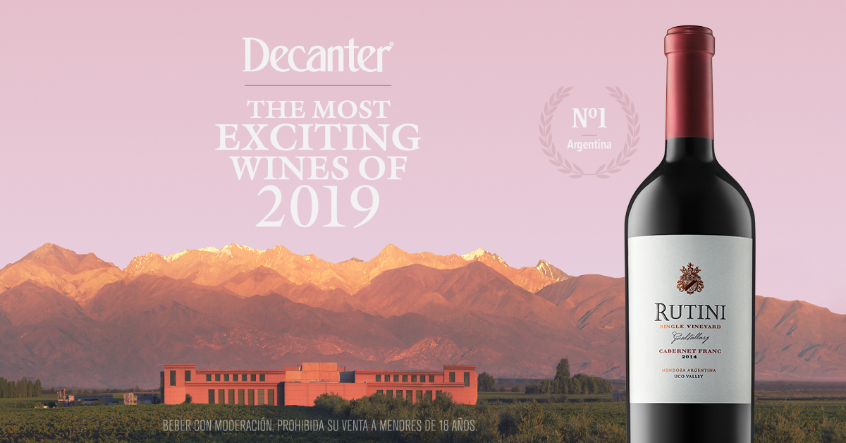 Nuestro Cabernet Franc de Gualtallary entre los mejores vinos del 2019 por <a href="/Decanter/">Decanter</a>. Puesto n°1 de Argentina y n° 11 global. Más info: bit.ly/38sv97r
#RutiniWines #Decanter #CabernetFranc