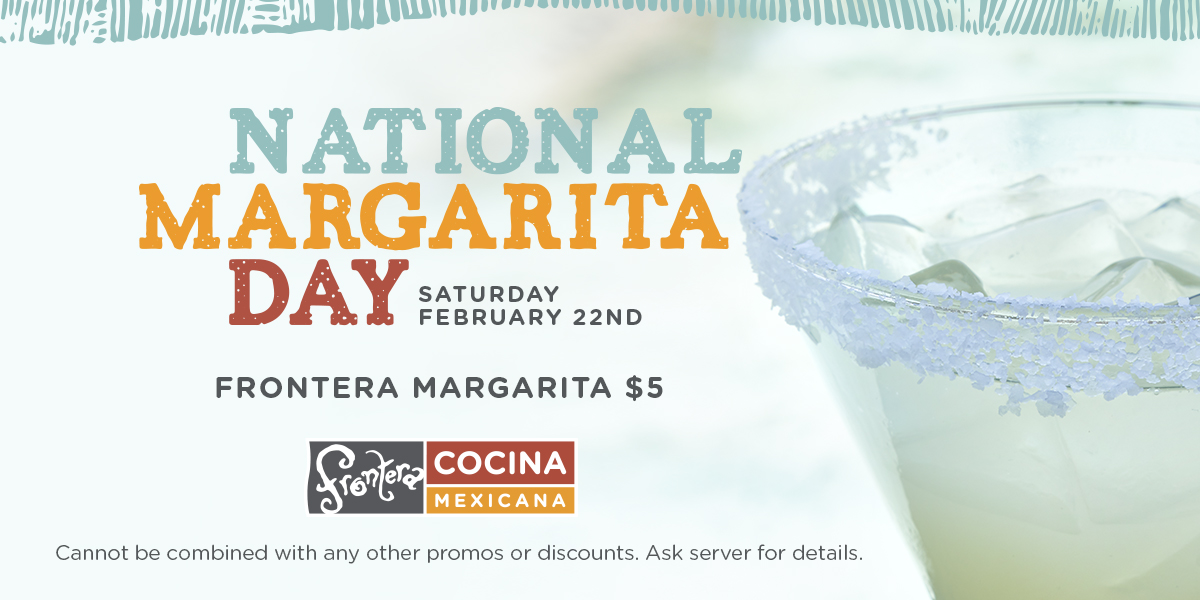 FronteraCocina's tweet photo. It's National Margarita Day! Stop in to celebrate with us. We're serving up our Frontera Margarita for just $5 all day! 🙌 See you soon.
#NationalMargaritaDay #MargDay #DisneyDrinks #DrinkatDisney #DrinkAroundtheWorld #Tequila #Margs #Margaritas https://t.co/0cJwdnNg0g