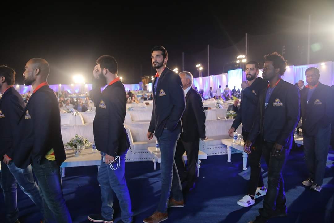 KarachiKingsARY's tweet photo. And the #Kings have arrived at the #TeamWelcomingEvent of #KarachiKings at #DHAGolfClub #Karachi
#HBLPSLV #SherKaWaar #YehHaiKarachi #UnveilingTitaniumSponsor
@simadwasim @babarazam258 @iamamirofficial @AlexHales1 @CJordan @Oomad_A @IamAlikhan23 https://t.co/jF8zKBdiO4