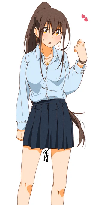 なんでもない子JK～ポニ子～
誕生日プレゼントに腕時計もらたポニ子～! 