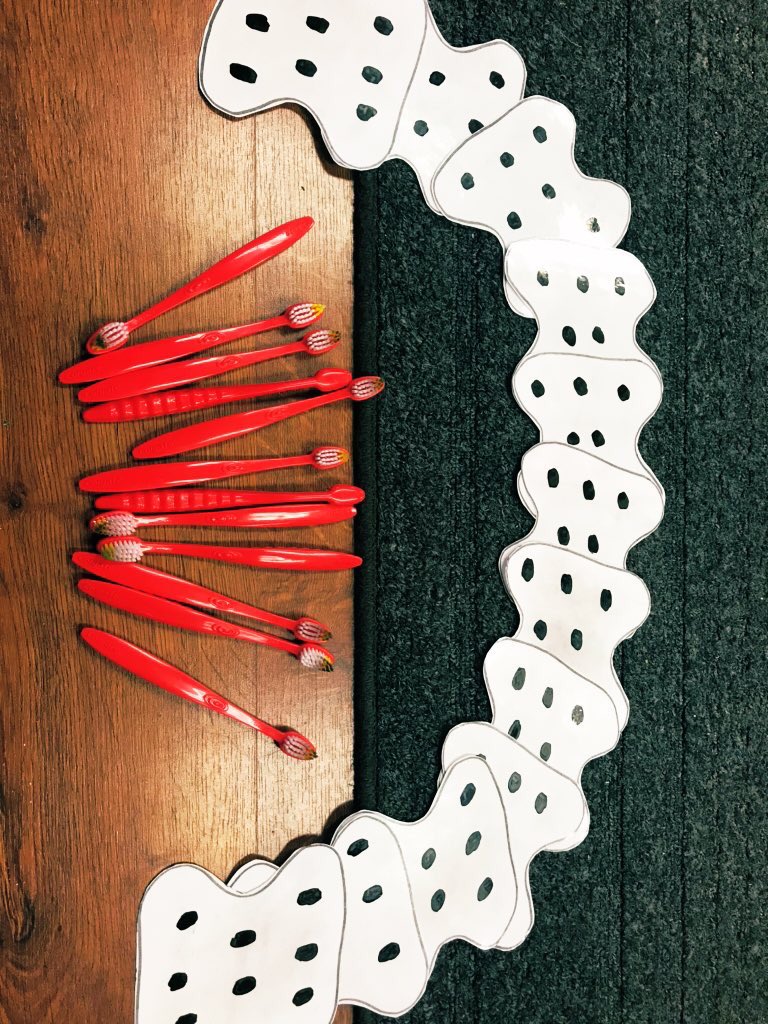MsJaime_LPS's tweet photo. Yesterday we focused on dental health to prepare for our Dentistry for Children field trip! Our friends practiced flossing/brushing, reviewed foods that keep our teeth healthy and learned about how to keep cavities out! #dentalhealth #prekscience 🦷 https://t.co/Xa4mpeCEHb