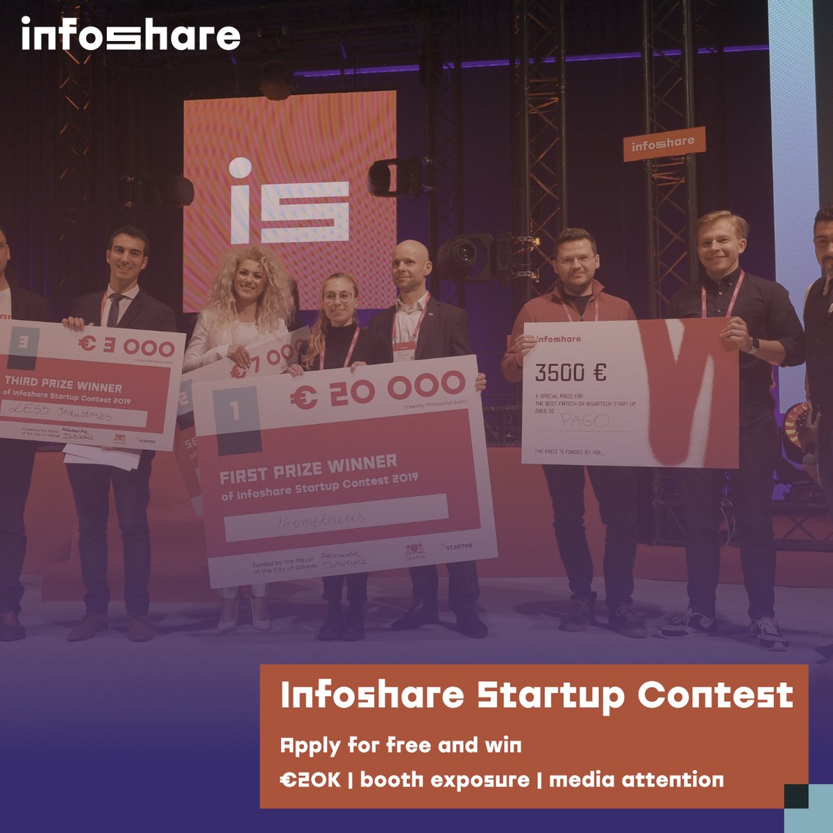 UP21 (@up21incubator) on Twitter photo LAST CALL for startups!
Only 9 days left to apply for <a href="/Infosharepl/">infosharepl</a> Startup Contest!
Don't wait and compete for:
- 3 awards (€20k, €7k, €3k)
- two days of 1:1 meetings thanks to Speed Dating
- access to 11 stages
Only until 28.02! ➡️ infoshare.pl/startup-contest ⬅️ LAST CALL for startups!
Only 9 days left to apply for <a href="/Infosharepl/">infosharepl</a> Startup Contest!
Don't wait and compete for:
- 3 awards (€20k, €7k, €3k)
- two days of 1:1 meetings thanks to Speed Dating
- access to 11 stages
Only until 28.02! ➡️ infoshare.pl/startup-contest ⬅️
