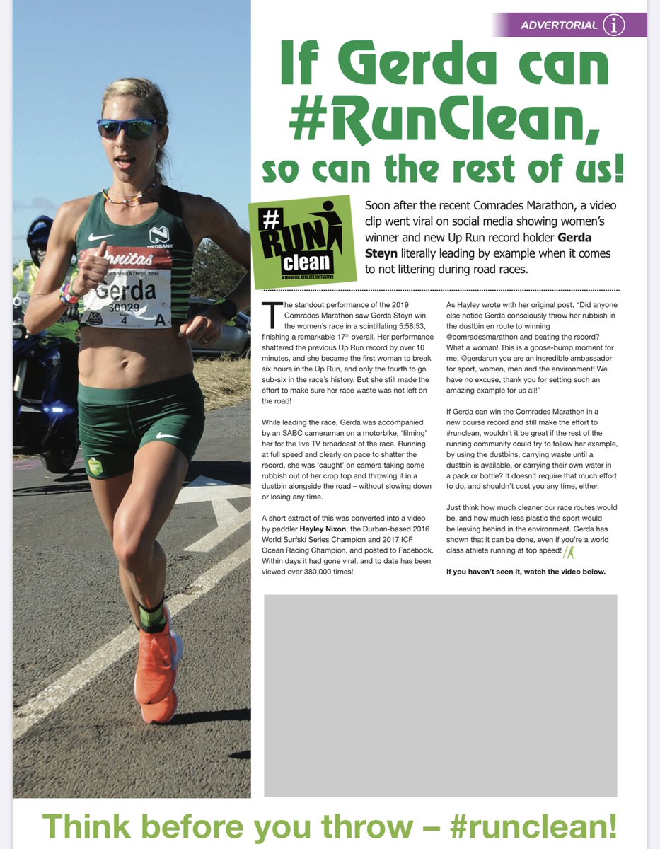 Racing season is here! Please let’s all make an effort to #RunClean 🗑 🦋🌳