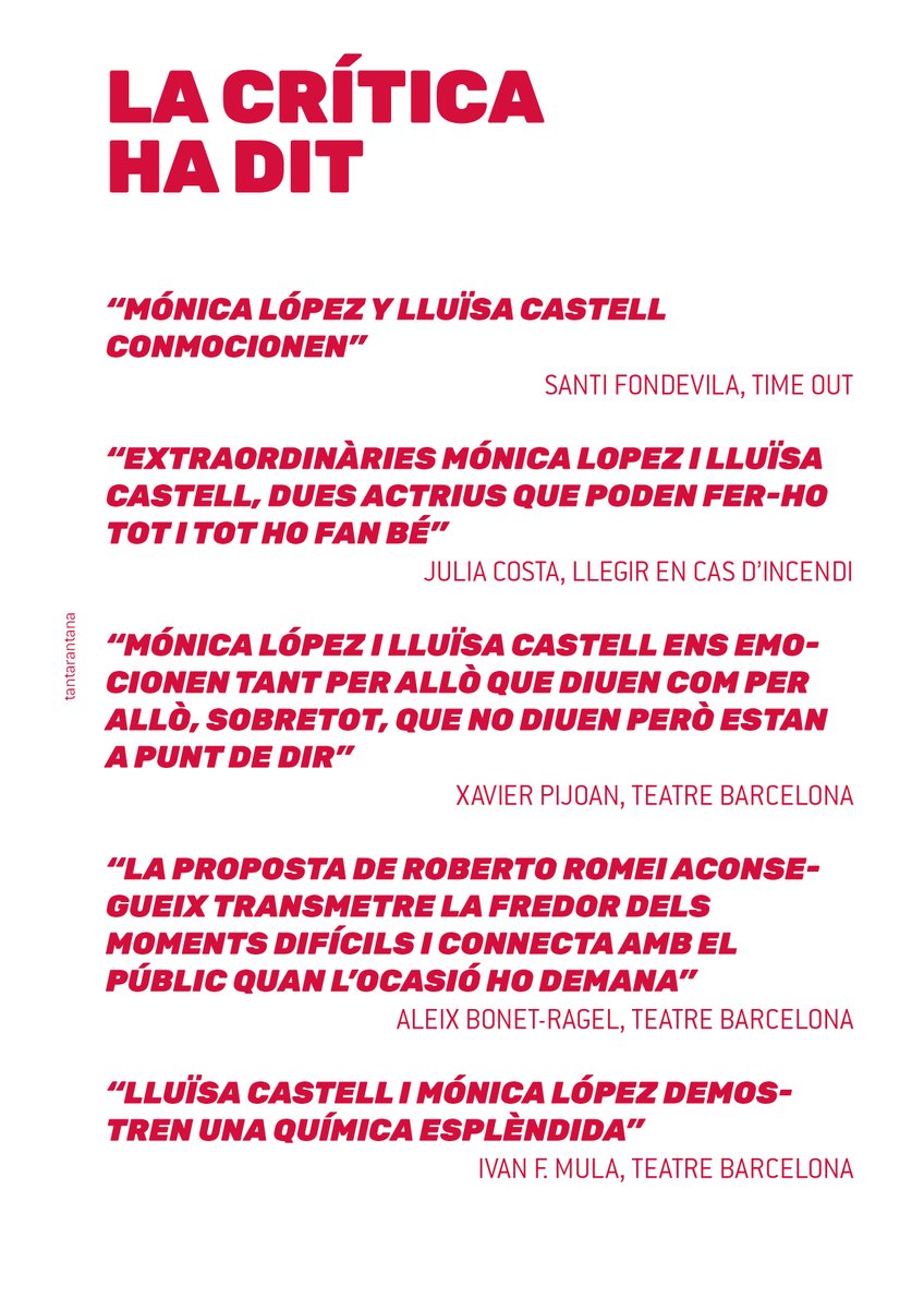 Què ha dit la crítica sobre #GERMANES de Wajdi Mouawad? ⬇️⬇️⬇️

🎟 Avui reprenem funcions a les 21h!
🌹🌷 bit.ly/Germanes_tanta…