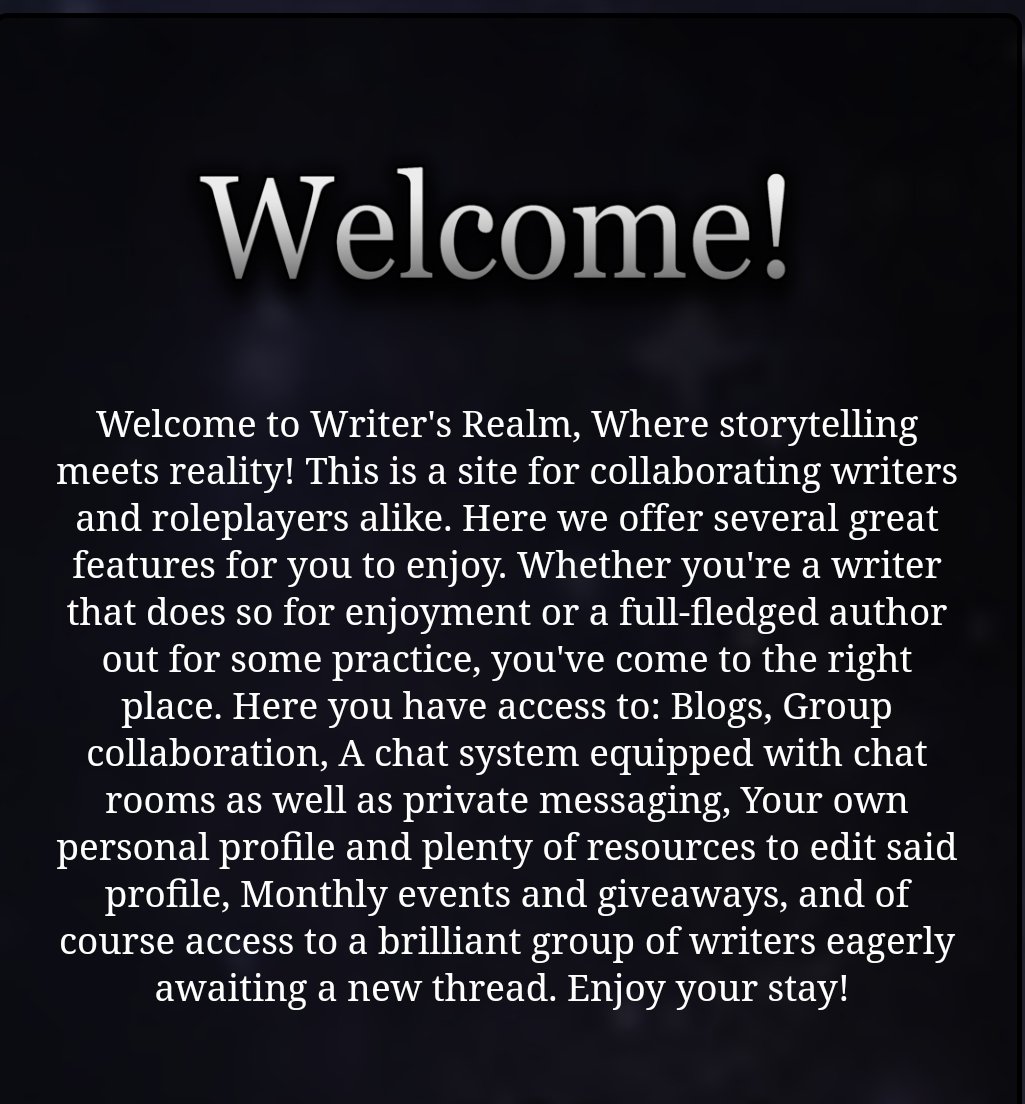 Wrealms's tweet image. #ROLEPLAYERS! come join us on a roleplay site that offers so much! wrealms.com completely free and full of cool features and people! #RP #roleplay #roleplayer #roleplaying #openrp