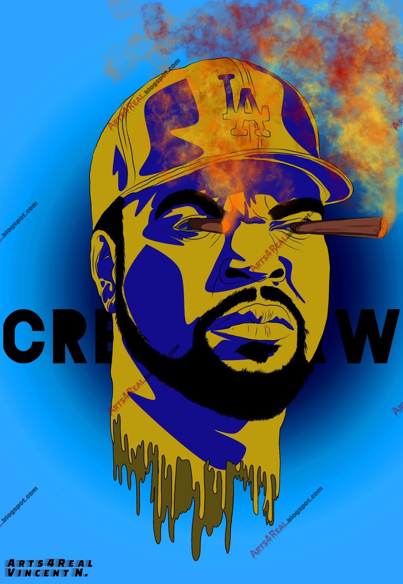 Arts4R's tweet photo. Arts4Real_Ice Cube

#icecube #Arts4Real #Arts4Real.blogspot.com #DigitalArt #artwork #Crenshaw #Blue #Gold #LA https://t.co/QbvYr0gu71