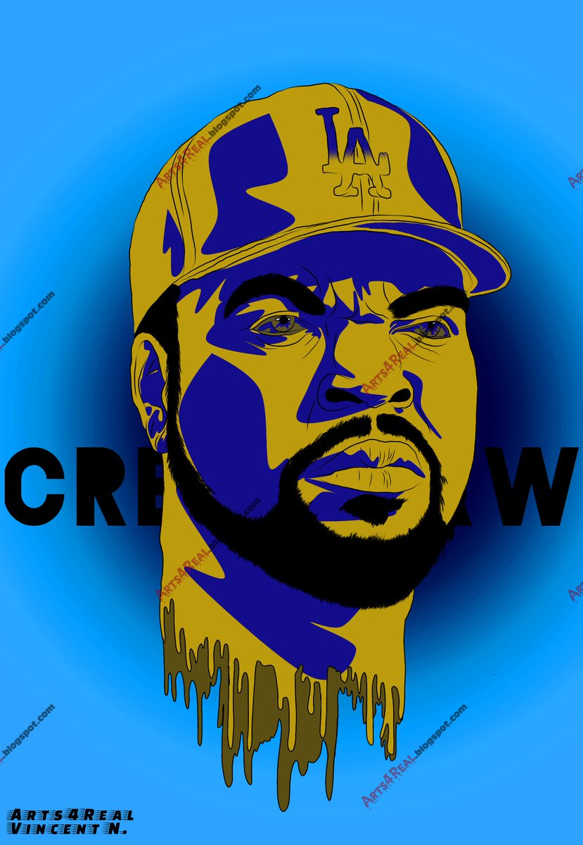 Arts4R's tweet photo. Arts4Real_Ice Cube

#icecube #Arts4Real #Arts4Real.blogspot.com #DigitalArt #artwork #Crenshaw #Blue #Gold #LA https://t.co/QbvYr0gu71