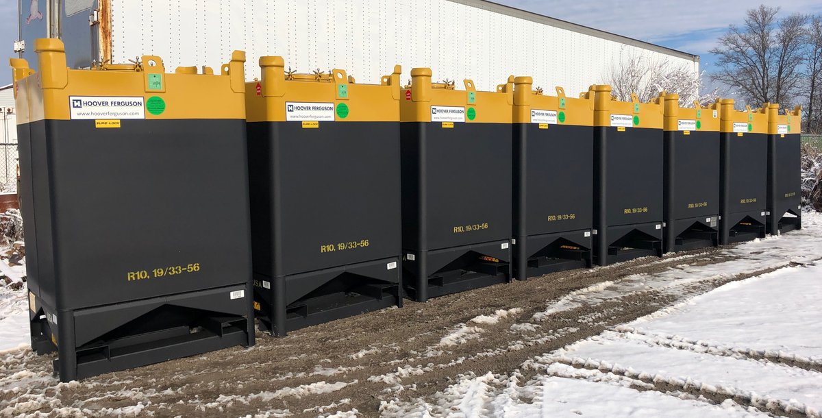 stelfab's tweet photo. IBC Catalyst Bins #hooverferguson #drychemical #ibc #uncertified #transportcanada #steelcontainers #catalystbin #slidegate https://t.co/evvz1IeZgO