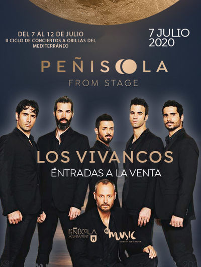 ¡Nueva fecha confirmada! 📢 El 7 de julio nos vemos en el festival Peníscola From Stage 🌖🌗🌘🌑🌕 con nuestro espectáculo #VivancosLive. 
¡ENTRADAS YA A LA VENTA! 
#LosVivancos #PFSFestival #festival #Peñíscola