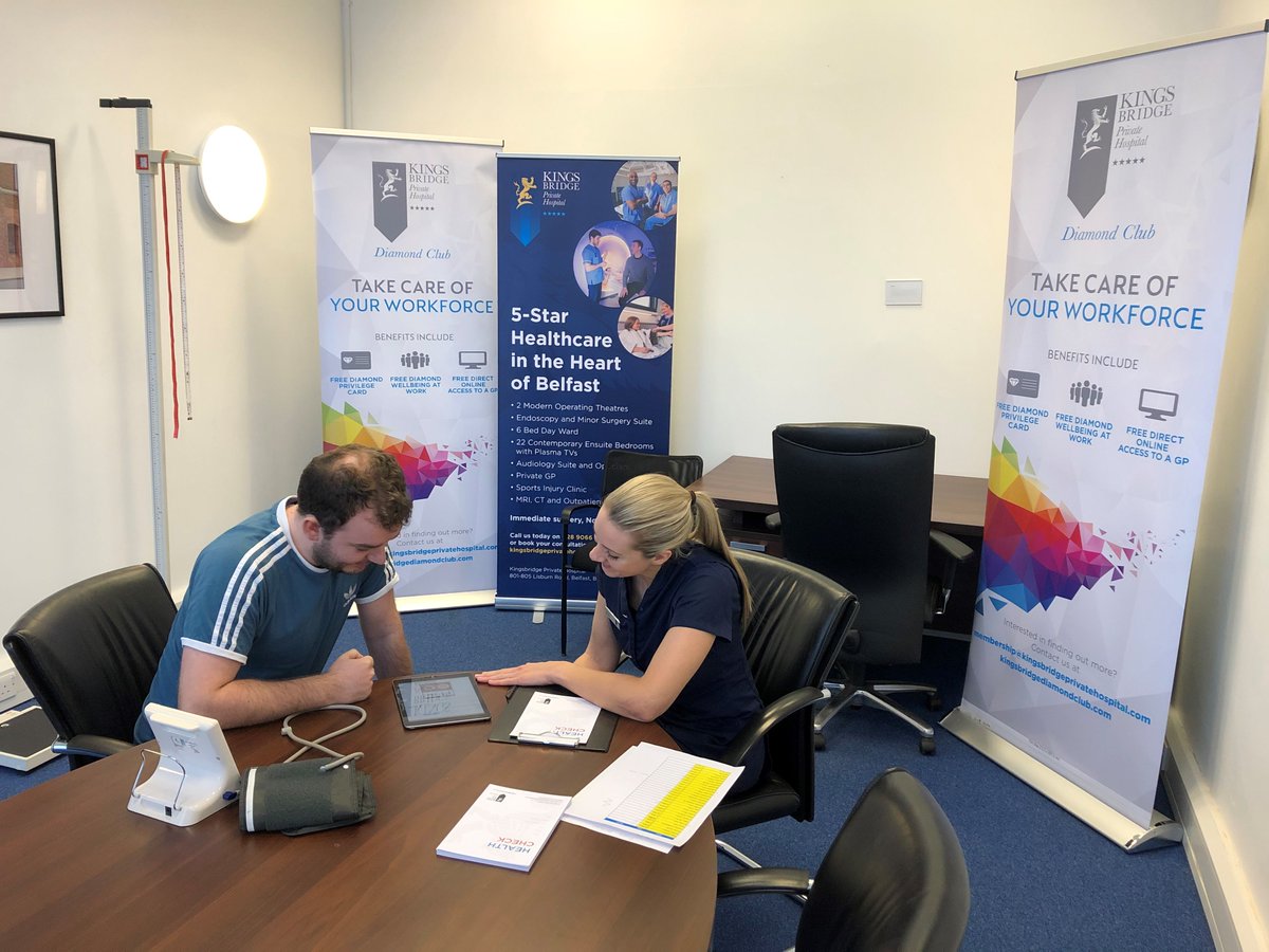 kingsbridgehosp's tweet photo. This morning our #DiamondClub were with the employees from @AppliedSystems and Nurse Nicola Hanna was on site to offer #minihealthchecks.
Interested in finding out more about our Diamond Club benefits?
Contact membership@kingsbridgeprivatehospital.com https://t.co/0girtRpHeI