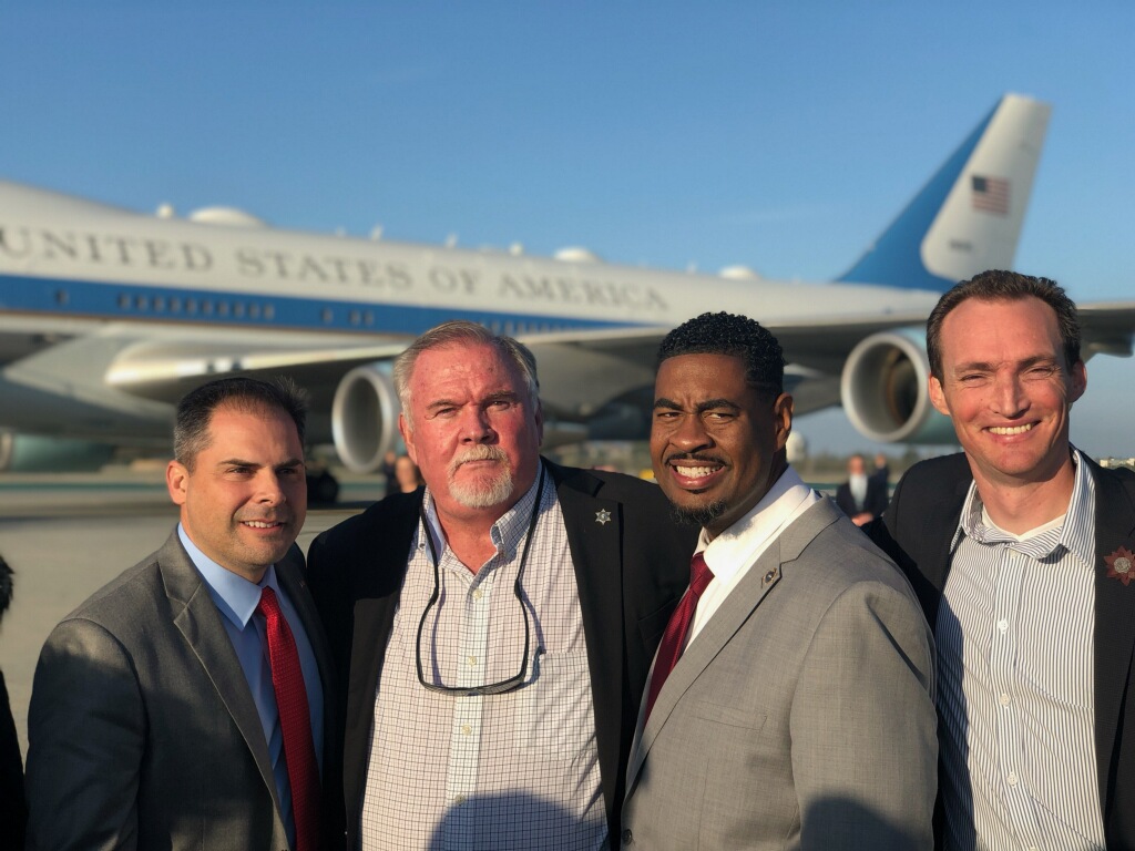 Yesterday I had the honor to be one of the first to shake hands with President Donald J. Trump in LA. Thank you Lancaster Mayor Rex Parris. It was a true honor to be one of the select few invited to greet the President.