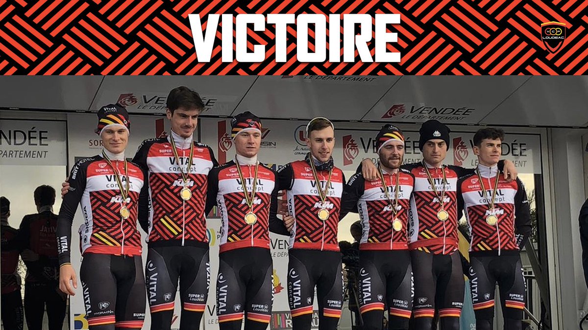 VcpLoudeac's tweet photo. VICTOIRE !!! 🏆

Le @VcpLoudeac est en grande forme sur les #PlagesVendéennes et ont dominé le chrono par équipes du jour, reléguant leurs adversaires à 40 secondes et 1 minute.

🚀 48'23 pour couvrir les 41,2 kilomètres. Plus de 51 km/h de moyenne.

#VCPLoudeac l #ThereIsNoTry https://t.co/V8pnwjXCup