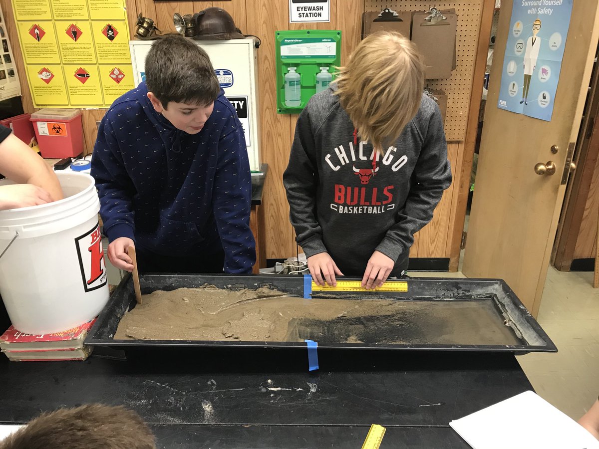 GRS_Science's tweet photo. #Streamtable Orientation Day for 8th graders!
Investigating river processes & effects. Making claims & gathering data.
#handsonscience #makingsciencerelevant #GRStradition
@EmriverModel @geoedgsa @NESTA_US https://t.co/8fxs7jIalH