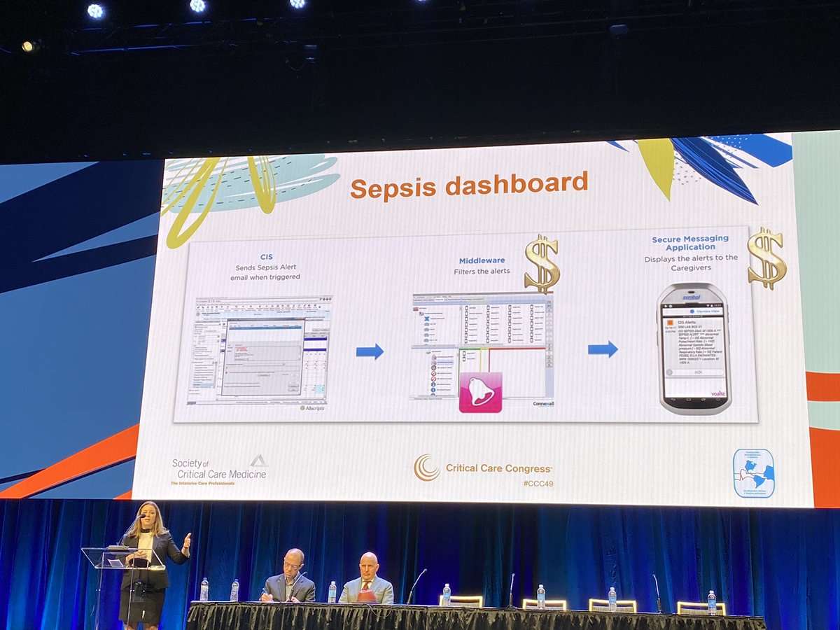Pro/con on electronic sepsis alerts. Strong evidence supports alerts, but resources to implement are not insignificant. Challenge-balance sensitivity, specificity, alert fatigue. My takehome: both speakers showed that when we don’t recognize sepsis, outcomes are worse. #PedsICU