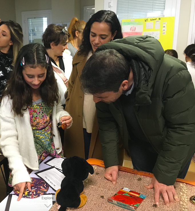 robgrantham's tweet photo. The 2020 Journeys of Hope mini-exhibition: @iics1911 Grade 4 students share their learning about family heritage and history. Well spoken, creative, personal. Authentic learning all the way. #iicslearning @RandaB19 https://t.co/YudZ57kvw7