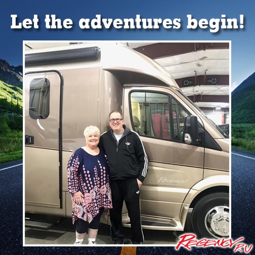 Regency_RV's tweet photo. Look at these happy campers! Pictured below is Debra & Ciro picking up their #RegencyRV Ultra Brougham 25TB from Midway RV Center! Happy camping!
-
-
-
-
#gorving #rvlife #adventuretime #adventureawaits https://t.co/5UBzrUpaq0