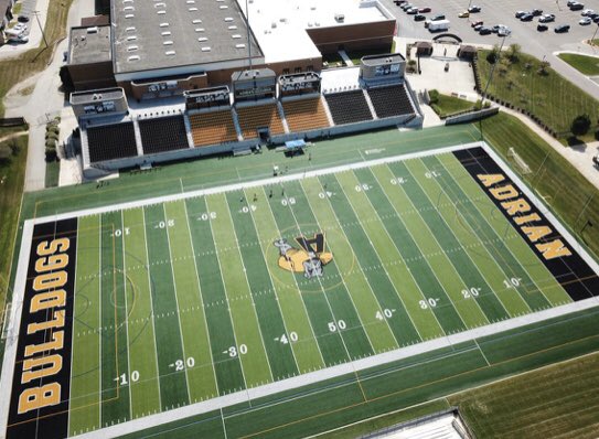 blessupjay_'s tweet photo. Truly blessed to receive my very first offer to Adrian College God is good.⚫️🟡 @CoachTyahla @AdrianCollegeFB https://t.co/ZBpxE0PFNc