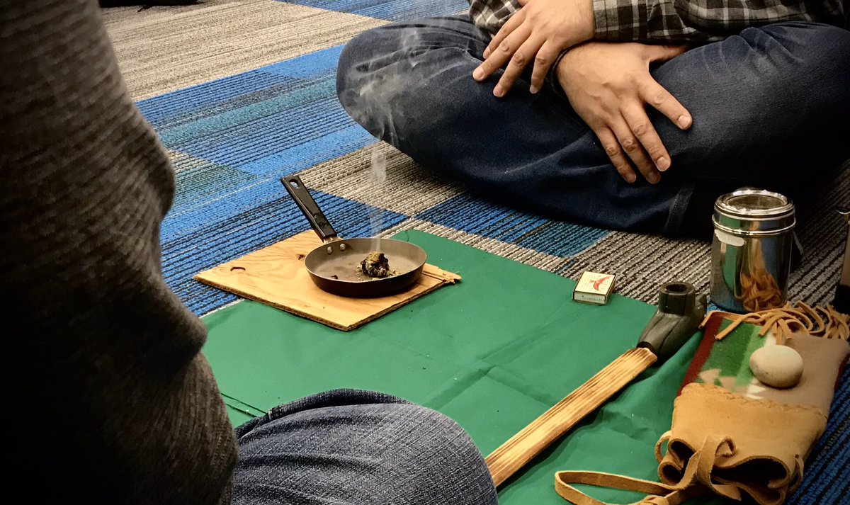 ryanjespersen's tweet image. I was honoured to participate in a smudge &amp;amp; pipe ceremony @NAIT, led by Beaver Lake First Nation elder Eric Daniels. His blessing called for a spirit of wisdom &amp;amp; collaboration at #EMSS20, an annual gathering of Alberta’s most experienced &amp;amp; well-trained emergency managers. #yeg